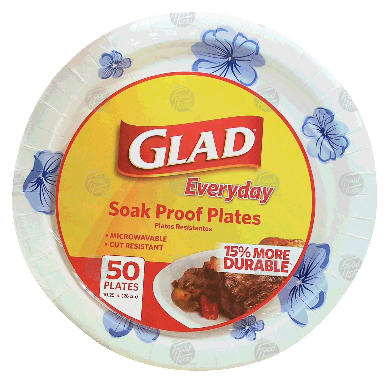 Glad Everyday soak proof plates, microwavable Full-Size Picture